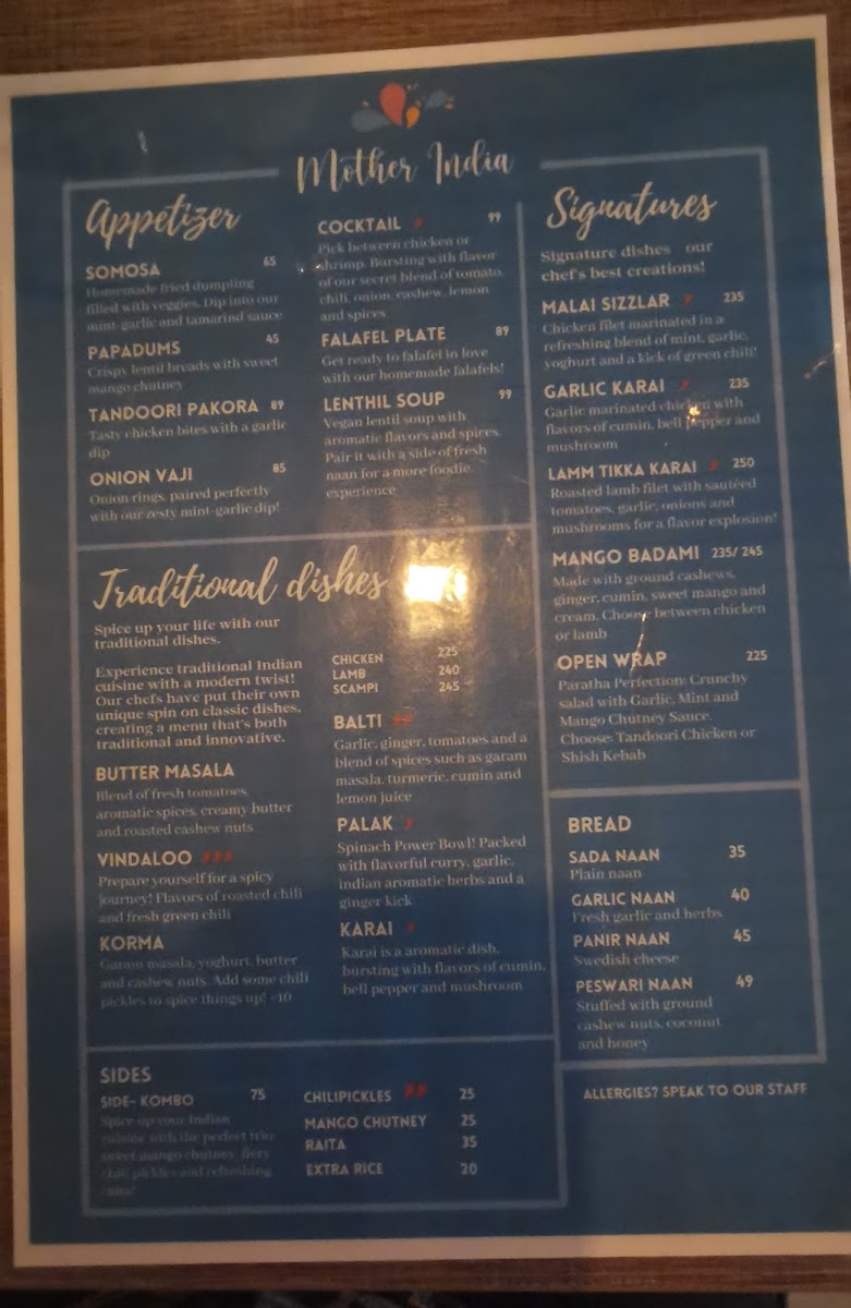 Menu Mother India Stockholm-5