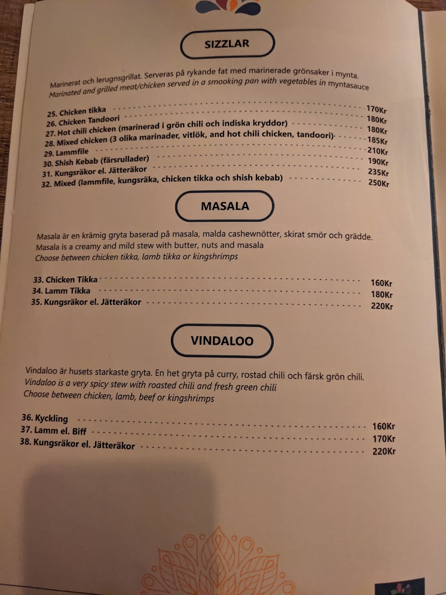 Menu Mother India Stockholm-7